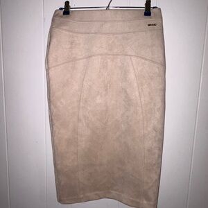 Marc New York Light Tan Pencil Skirt